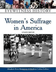 "Women's Suffrage in America" book cover